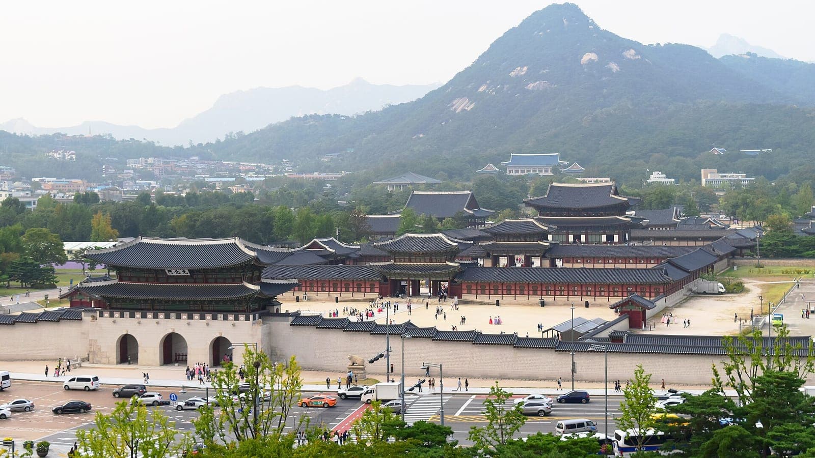 Landschaft und Städte in Südkorea